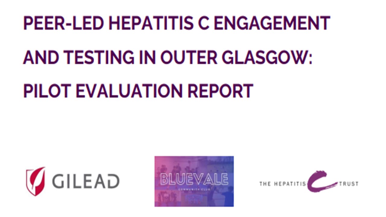 Peer-led hepatitis c engagement and testing in outer Glasgow logo 